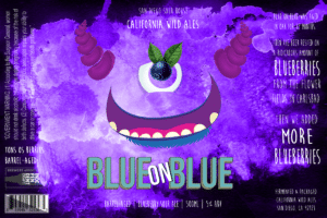 blue on blue - blueberry sour beer