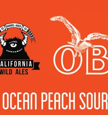 ocean peach sour beer - california wild ales